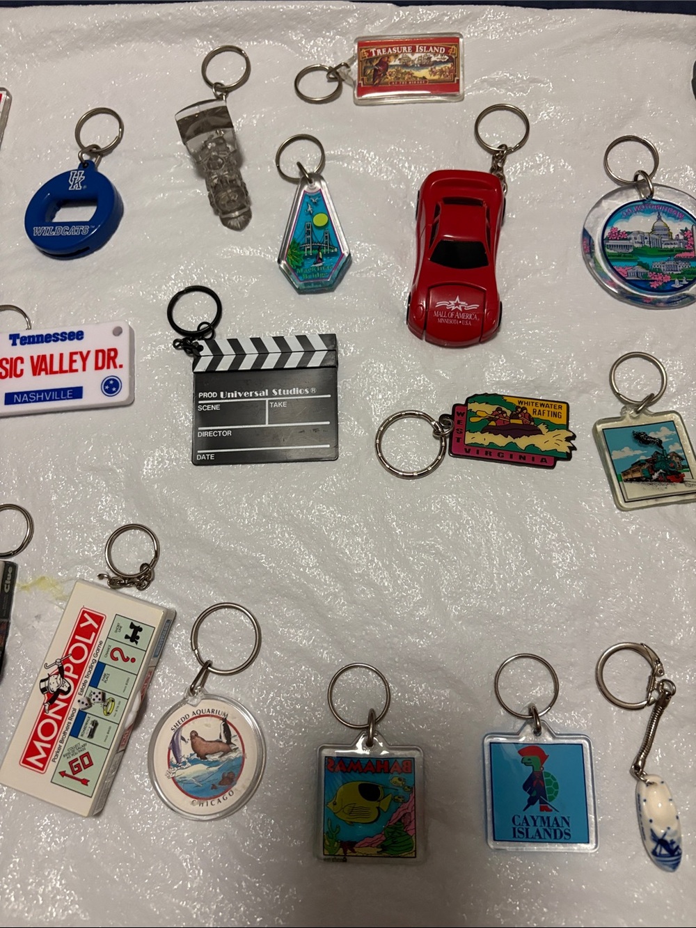 Assorted Keychain Collection - Multi-Color Keyring Set - Picture 3 of 10